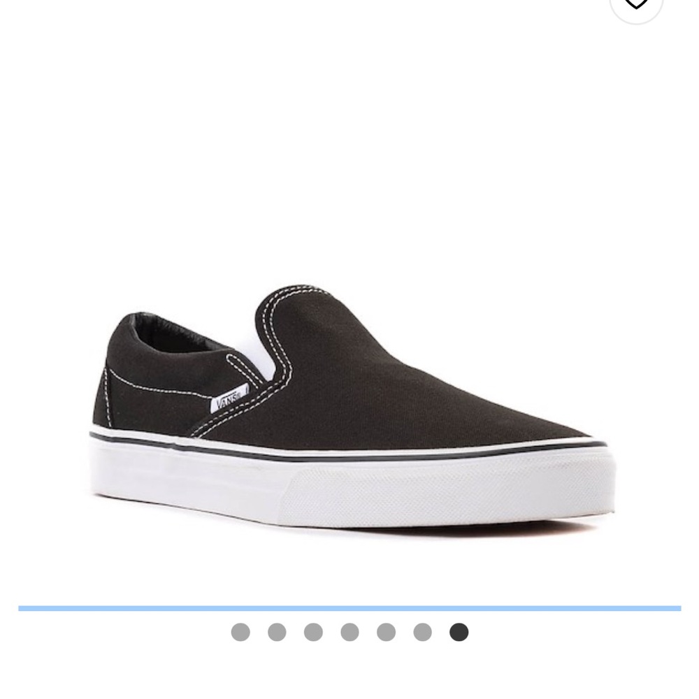 Vans Black and White Sneakers Low-Top Canvas
